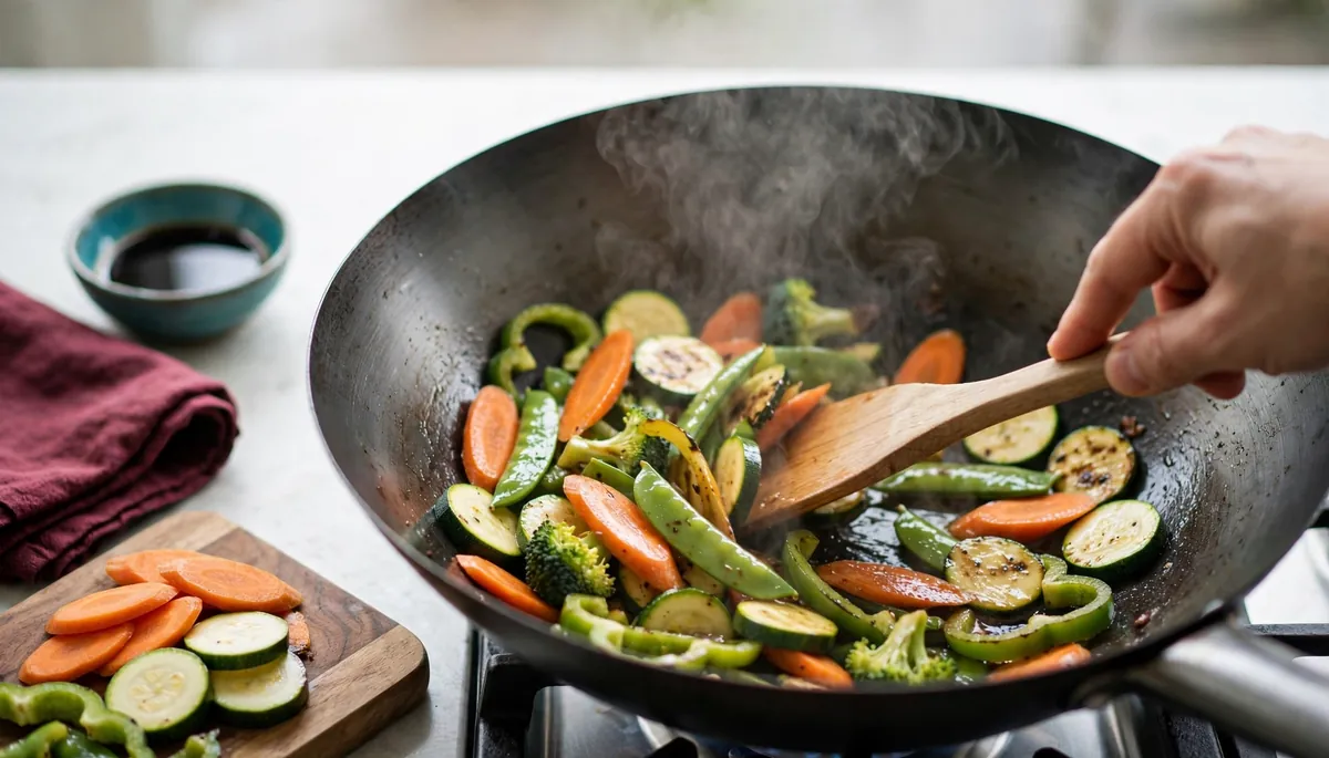 Wok de légumes : la recette et la technique pour qu'ils restent croquants