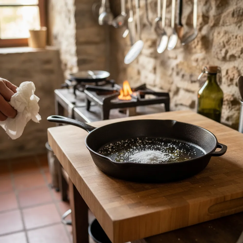 Comment culotter une sauteuse en fonte