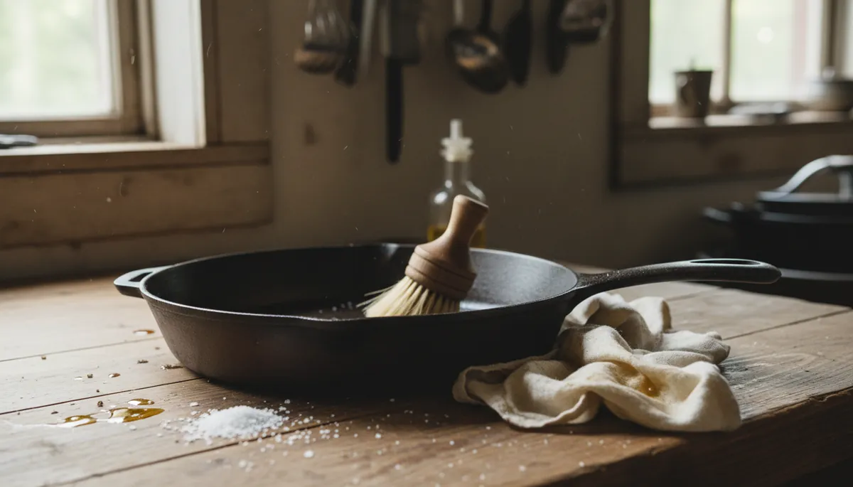 Entretien d'une sauteuse en fonte
