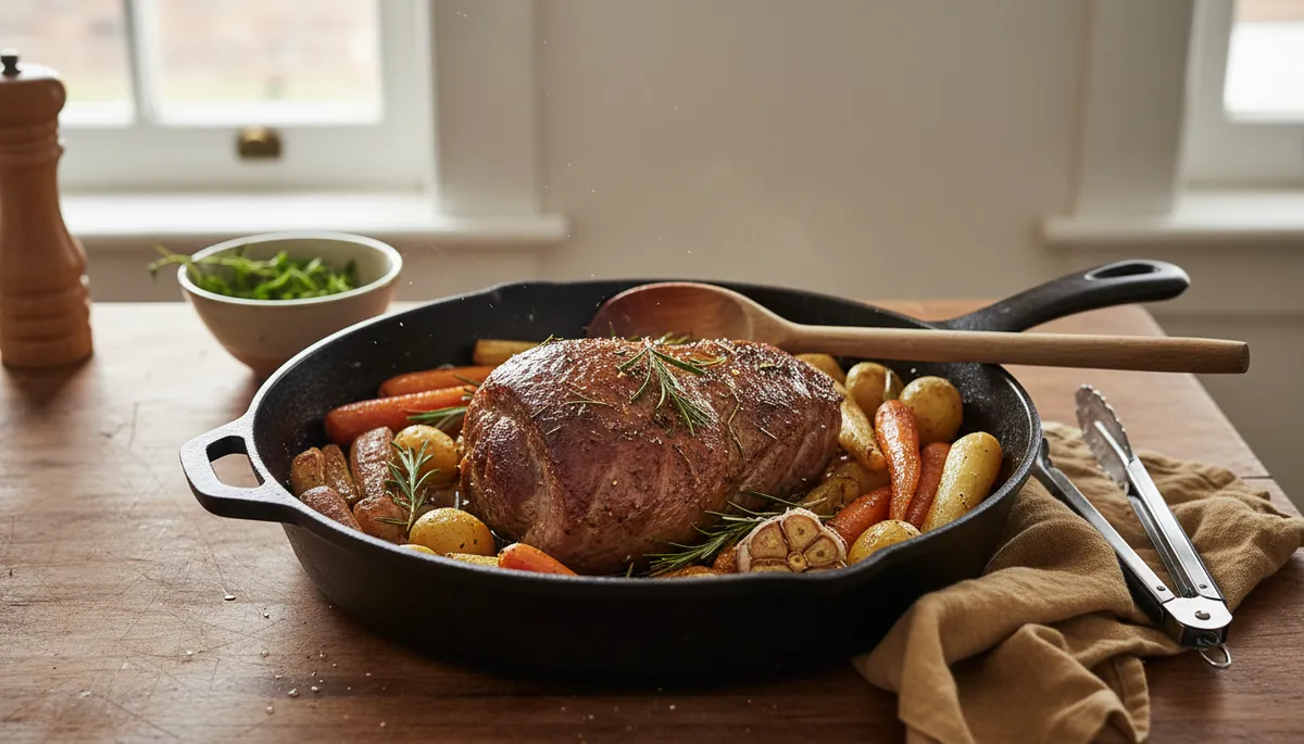 Recette de rôti de veau à la sauteuse, tendre et juteux sans four