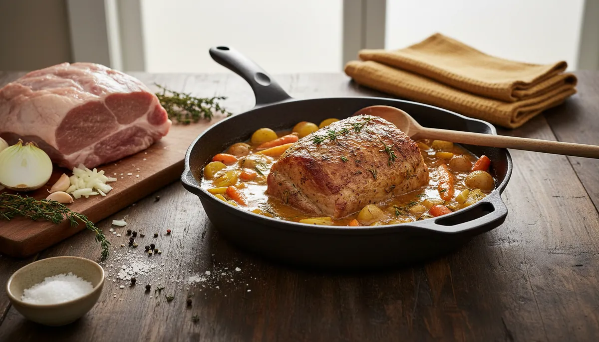 Recette de rôti de porc à la sauteuse