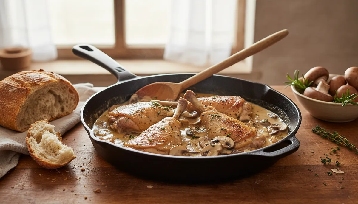 Recette de cuisse de pintade à la sauteuse